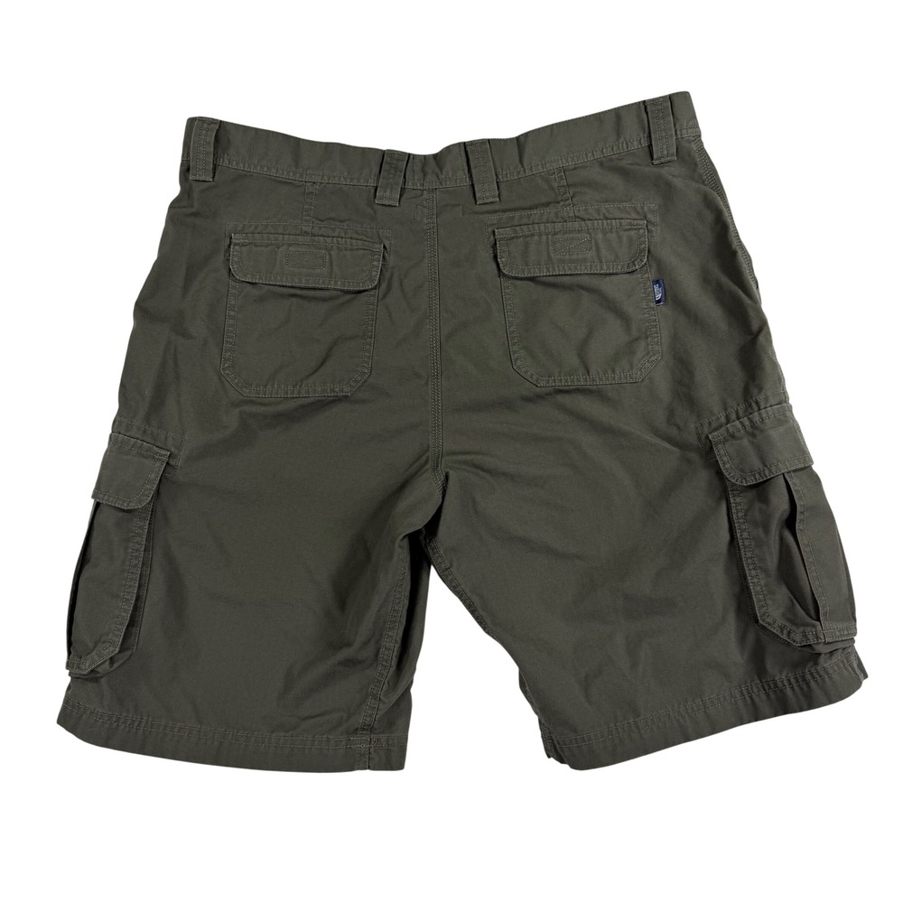 The North Face Cargo Shorts Mens 40 Olive Green Ripstop Hiking Outdoor Utility - Picture 2 of 10